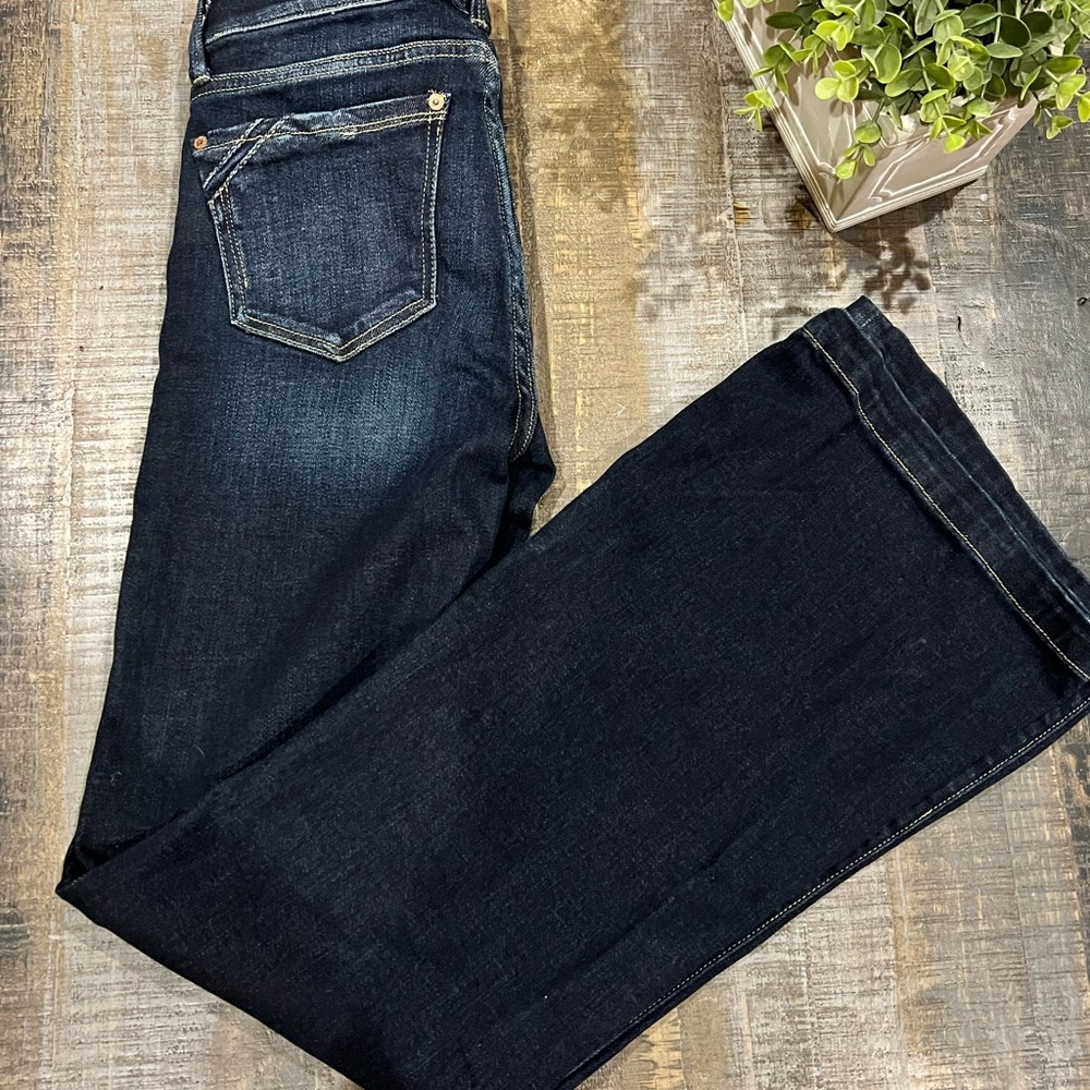 Size 23x34 buckle black trouser jeans